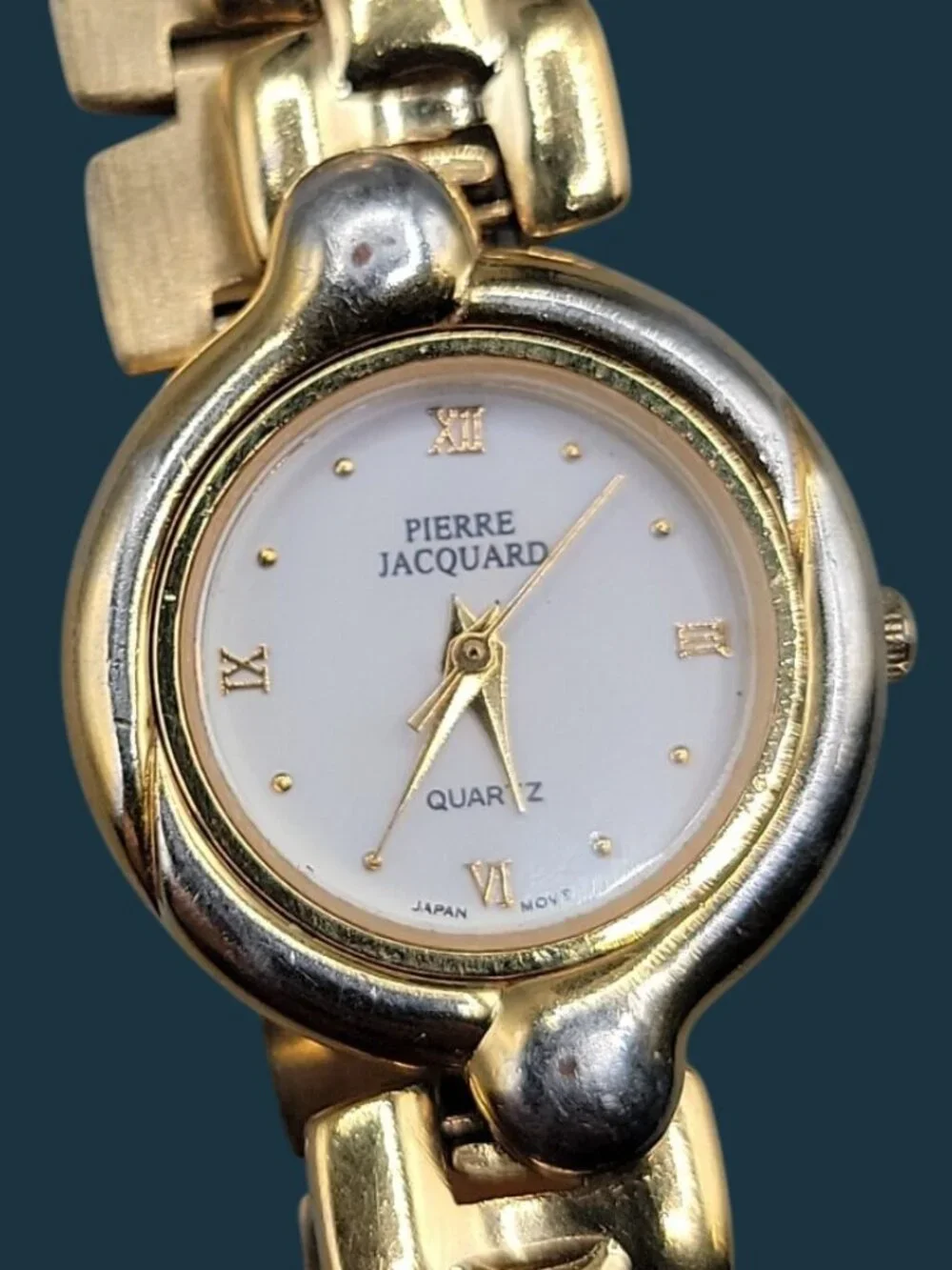 Pierre Jacquard Vintage Women's Watch 25.2mm White Dial Gold Tone 7